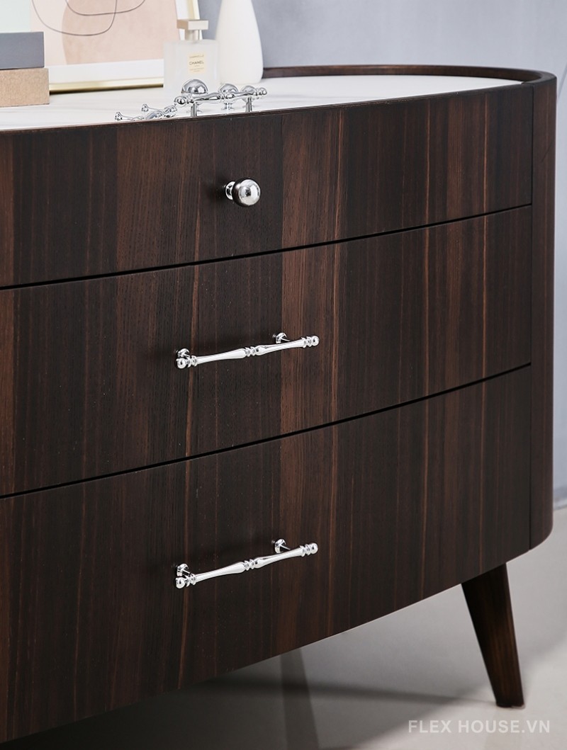 Tay nắm tủ kiểu Pháp nghệ thuật bằng đồng PALO9507 3