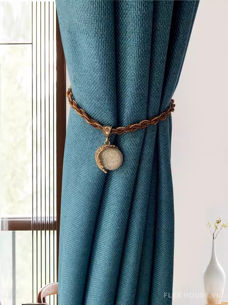 Dây buộc rèm cửa mặt đá phong cách Boho Vintage FSH828 7