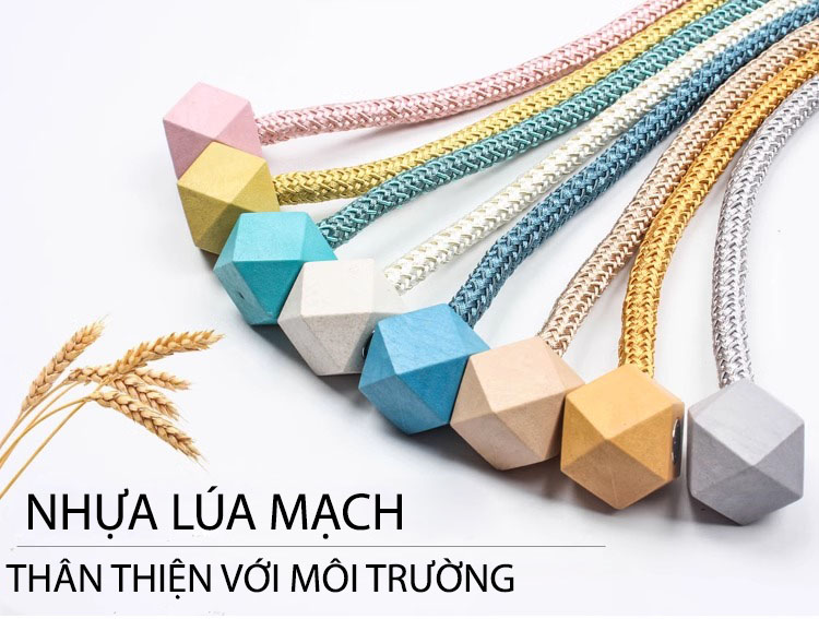 Dây buộc rèm đầu nam châm bằng nhựa lúa mạch FSH8896 9