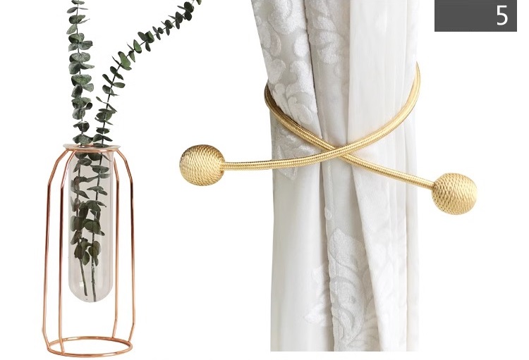 Dây buộc rèm kim loại hiện đại nhiều màu FSH019 15