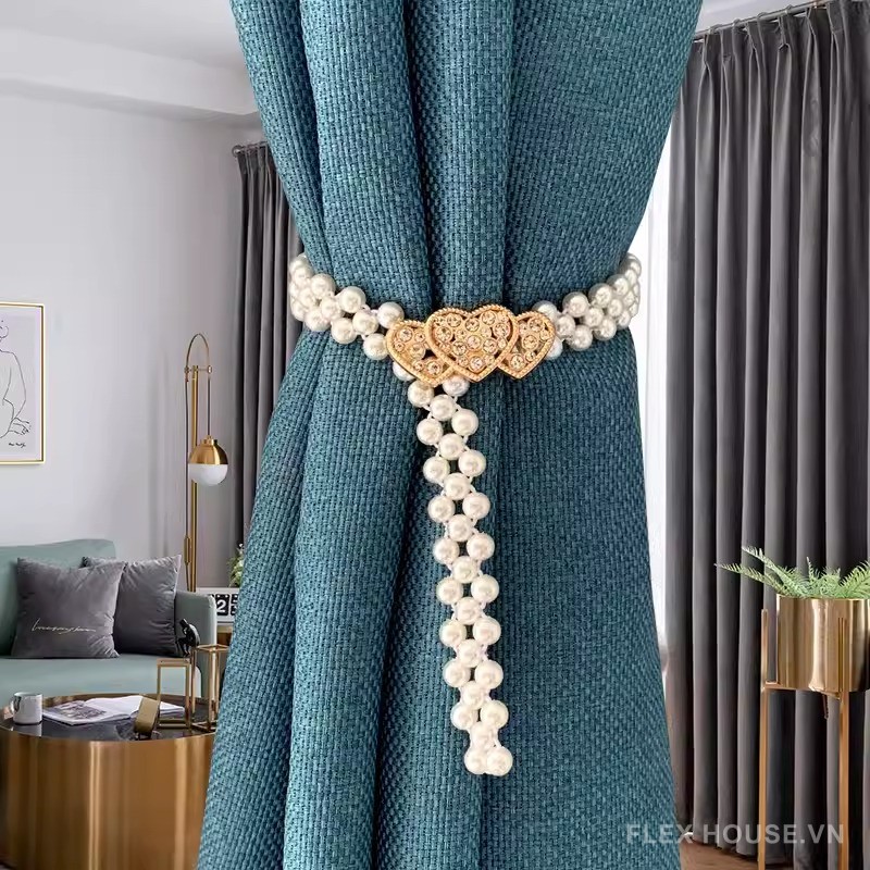 Dây buộc rèm ngọc trai đính charm tinh tế FSH0722 6