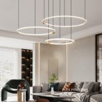 Đèn thả trần vòng tròn bằng đồng kiểu Ý FLM5138
