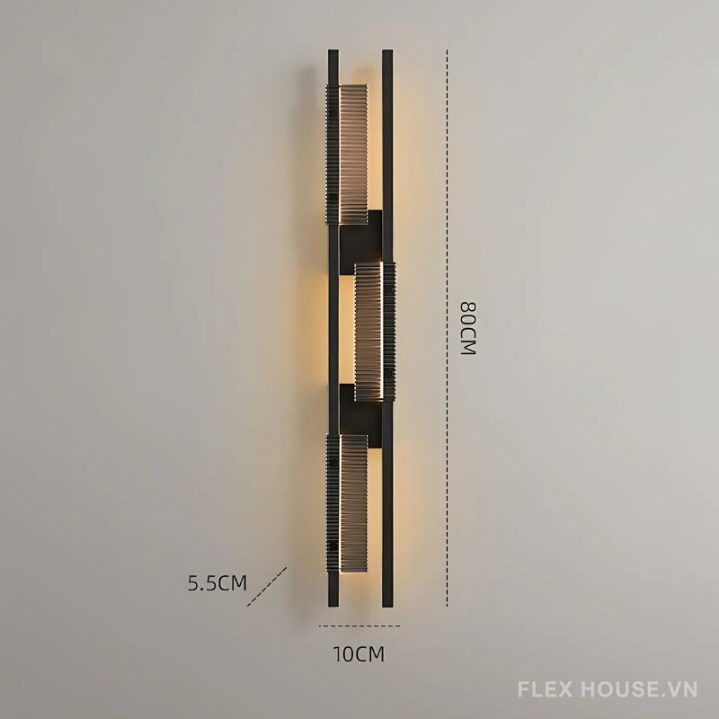 Đèn tường khung đồng decor phòng ngủ FLM962 12