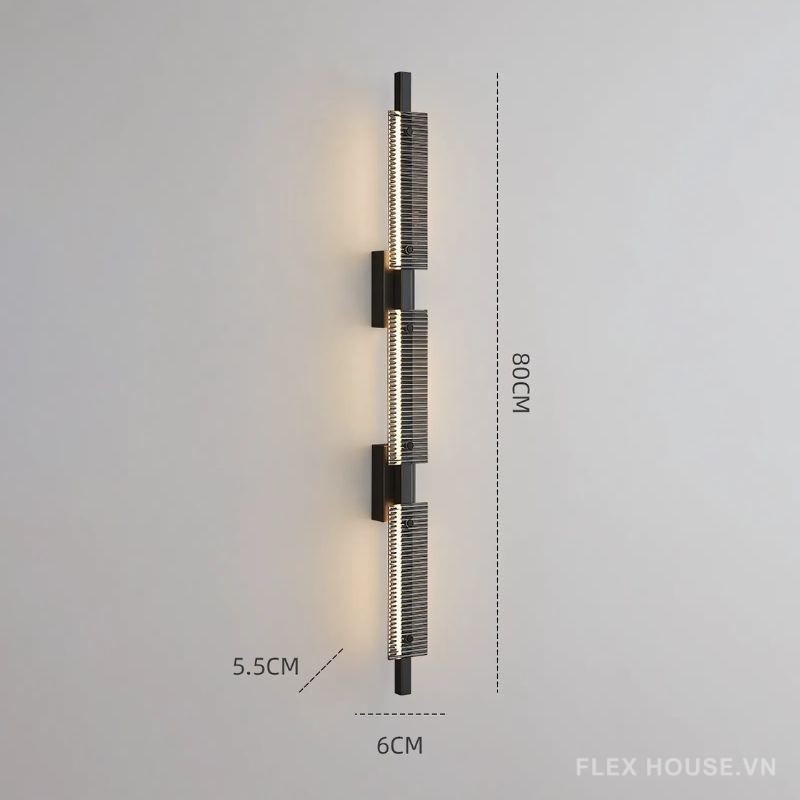Đèn tường trang trí chao sọc thủy tinh ấn tượng FLM172 14
