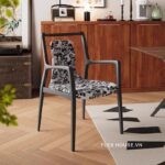 Ghế ăn gỗ nguyên khối cổ điển kiểu Pháp JX513