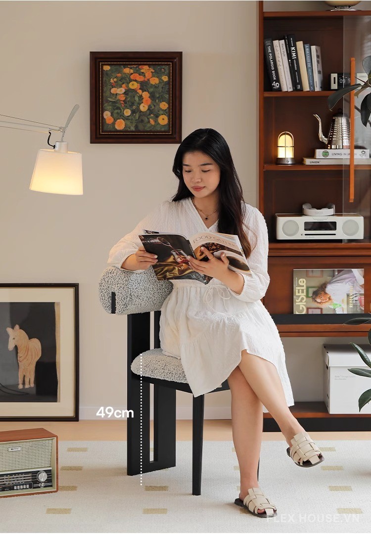 Ghế ăn khung gỗ Nhật Bản phong cách Retro SHA808 14