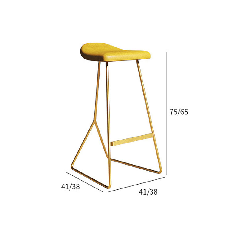 Ghế bar chân sắt nghệ thuật đệm da cao cấp GF455 3