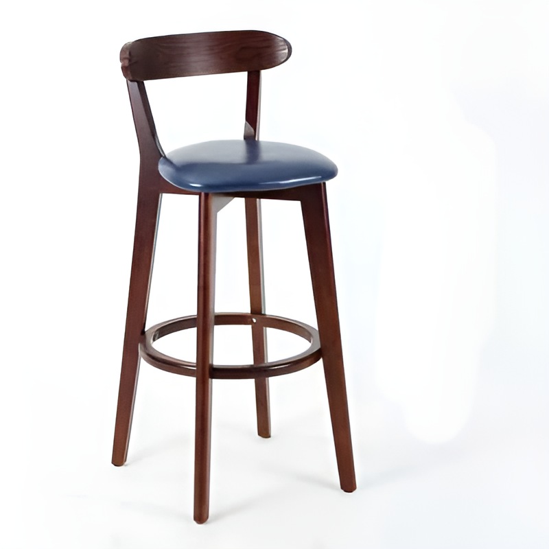 Ghế quầy bar tựa lưng khung gỗ sang trọng YPH803 4