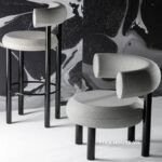 Ghế quầy bar tựa lưng kiểu Anh Tom Dixon FQY786