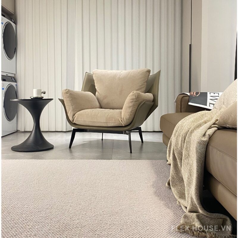 Ghế sofa phòng khách đệm nhung sang trọng kiểu Ý GF630 4