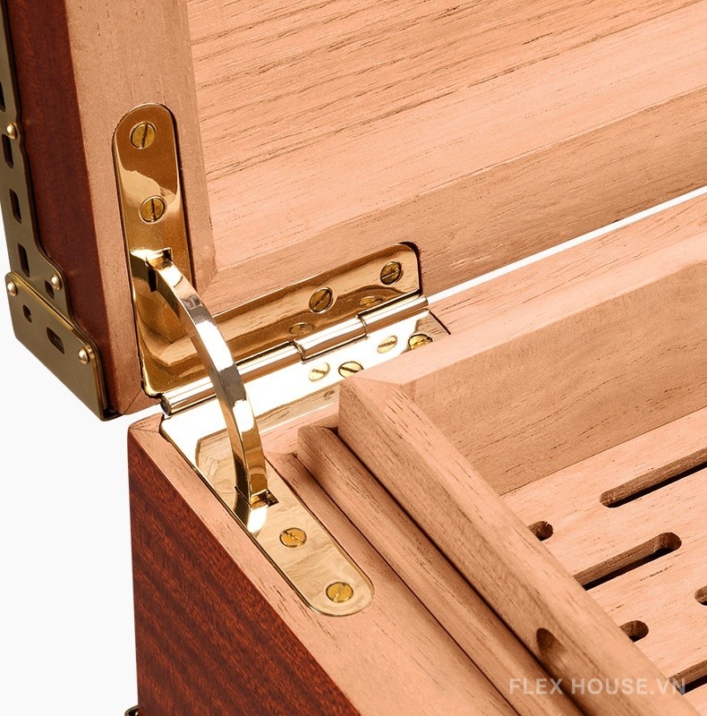 Hộp giữ ẩm xì gà bằng gỗ kiểu Nhật JF705 13