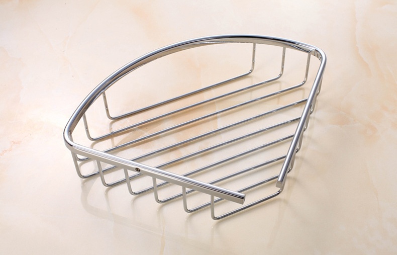 Kệ góc phòng tắm bằng đồng mạ chorme cao cấp AW859 14