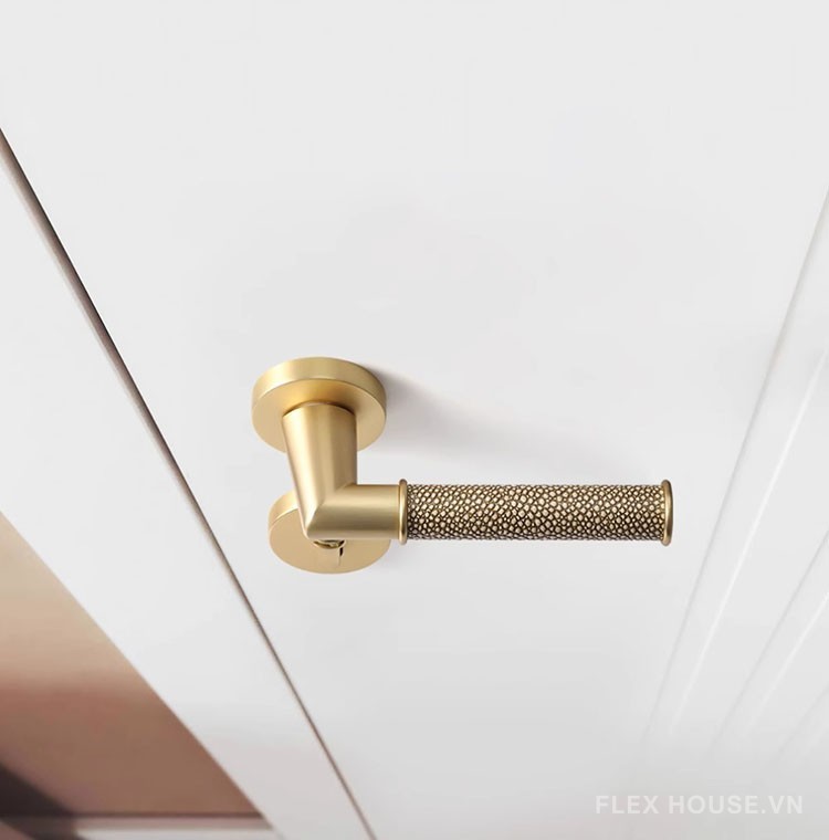 Khóa cửa hợp kim tay gạt bọc da nhám cao cấp SDM277 11