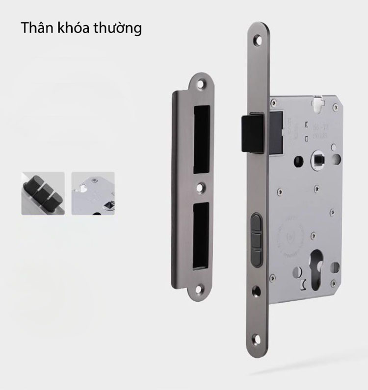 Khóa cửa phòng hợp kim tay gạt lục giác hiện đại SDM895 11
