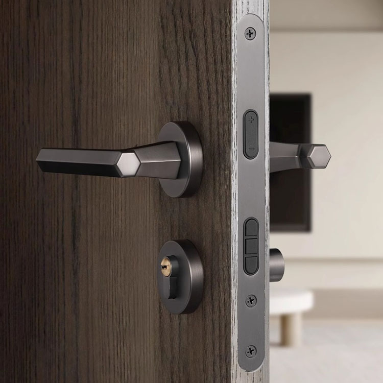 Khóa cửa phòng hợp kim tay gạt lục giác hiện đại SDM895 8