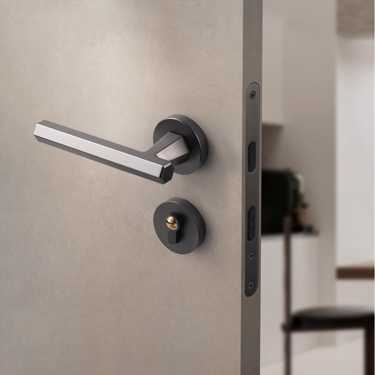 Khóa cửa phòng hợp kim tay gạt lục giác hiện đại SDM895 7