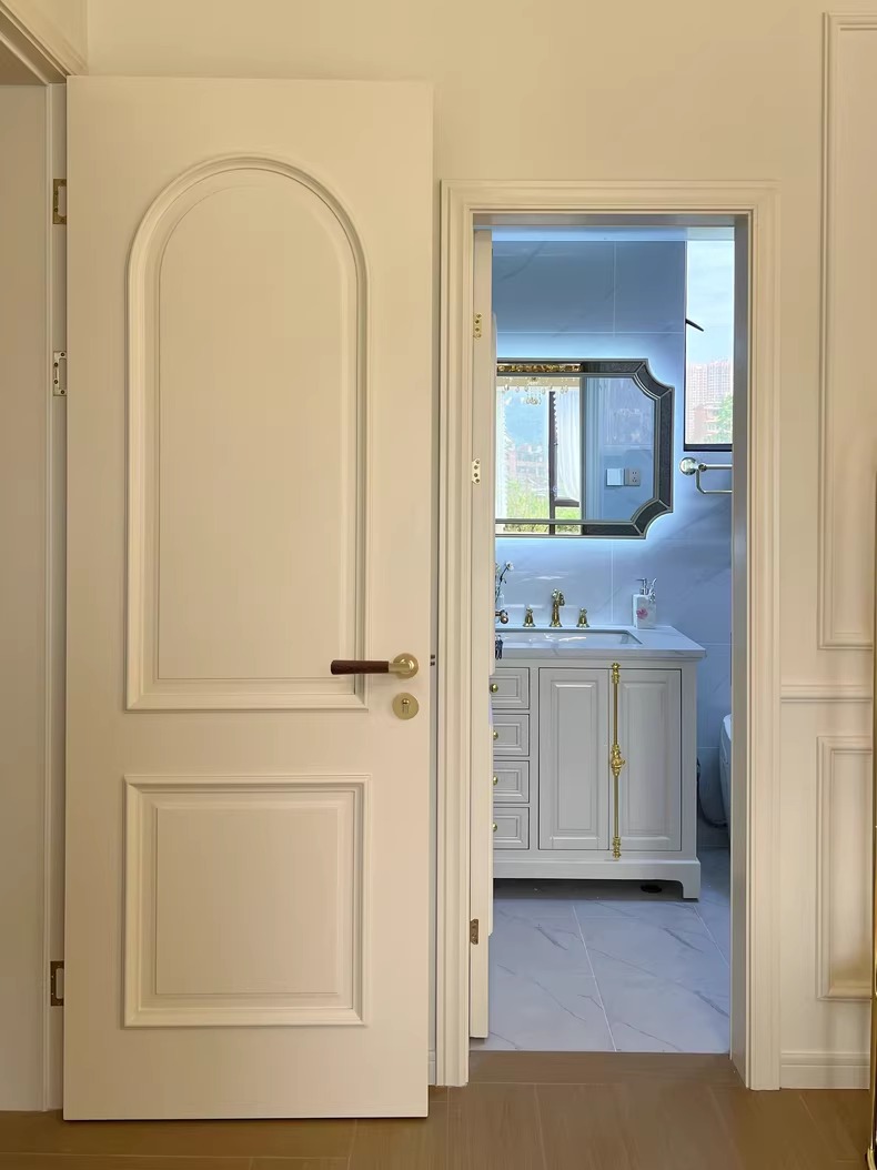 Khóa cửa tay gạt Retro bằng gỗ decor không gian SDM810 15