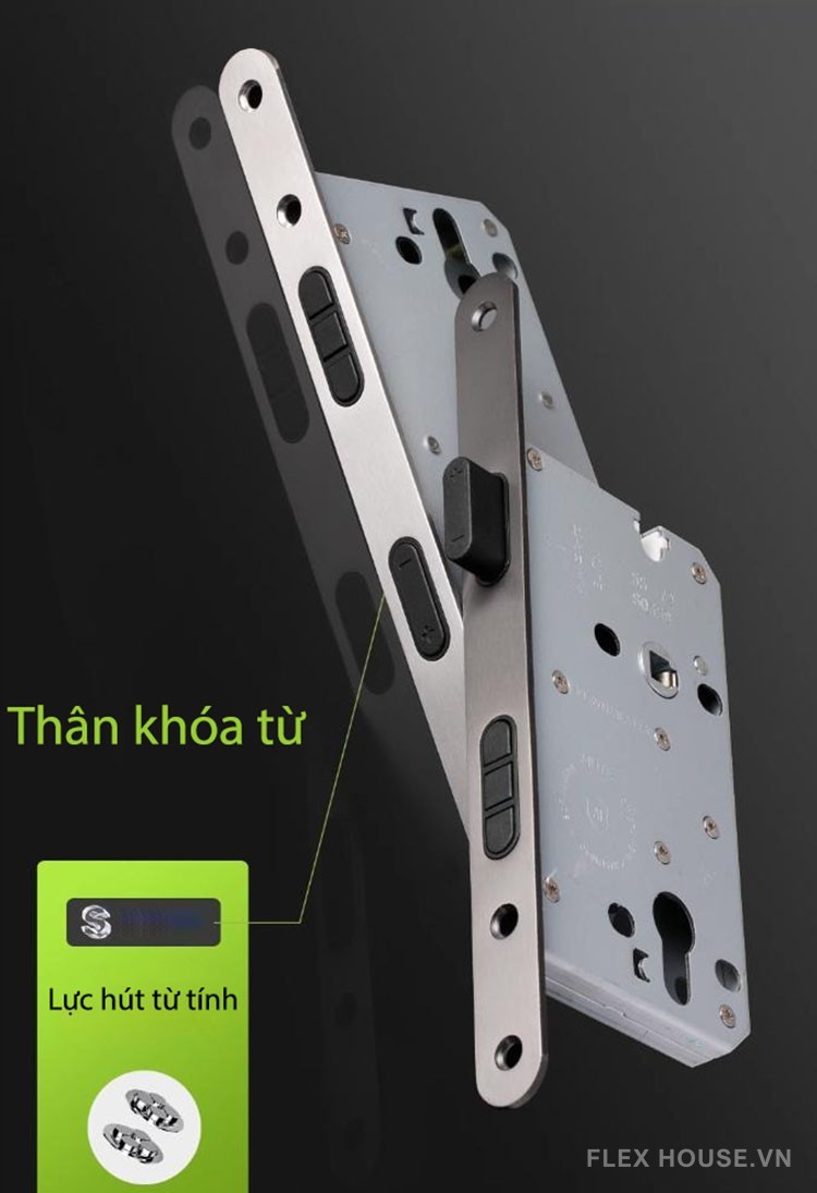 Khóa cửa tay gạt hợp kim giả gỗ cao cấp SDM392 12
