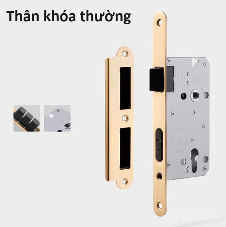 Khóa cửa tay gạt sang trọng kiểu Pháp SDM449 11