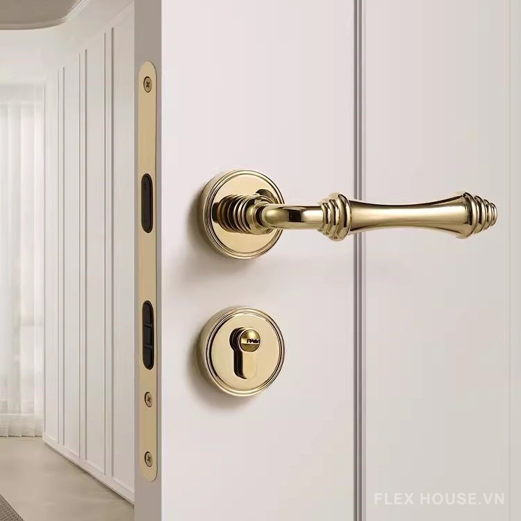 Khóa cửa tay gạt sang trọng kiểu Pháp SDM449 10