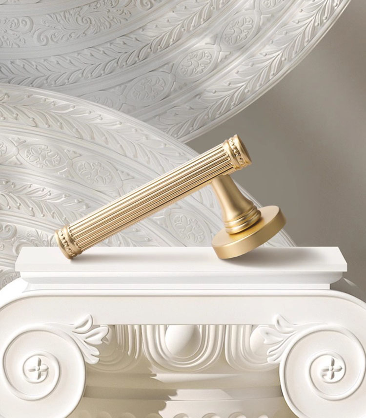 Khóa phân thể tay gạt vân sọc phong cách Roman SDM134 11