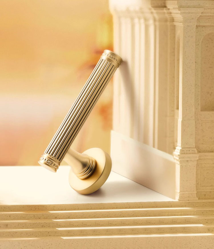Khóa phân thể tay gạt vân sọc phong cách Roman SDM134 7