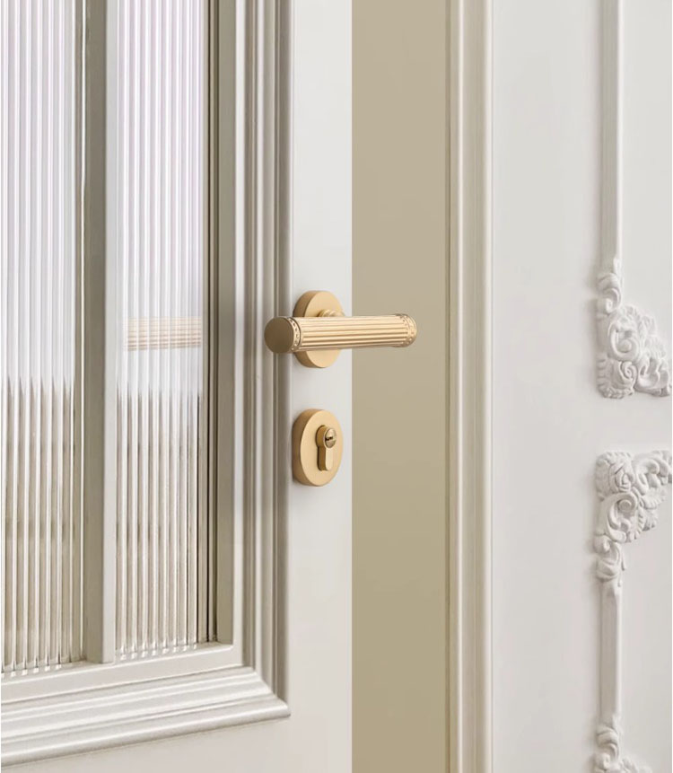 Khóa phân thể tay gạt vân sọc phong cách Roman SDM134 10