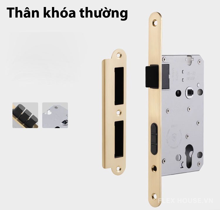 Khóa phân thể tay gạt vân sọc phong cách Roman SDM134 13