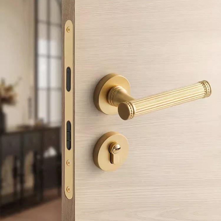 Khóa phân thể tay gạt vân sọc phong cách Roman SDM134 8