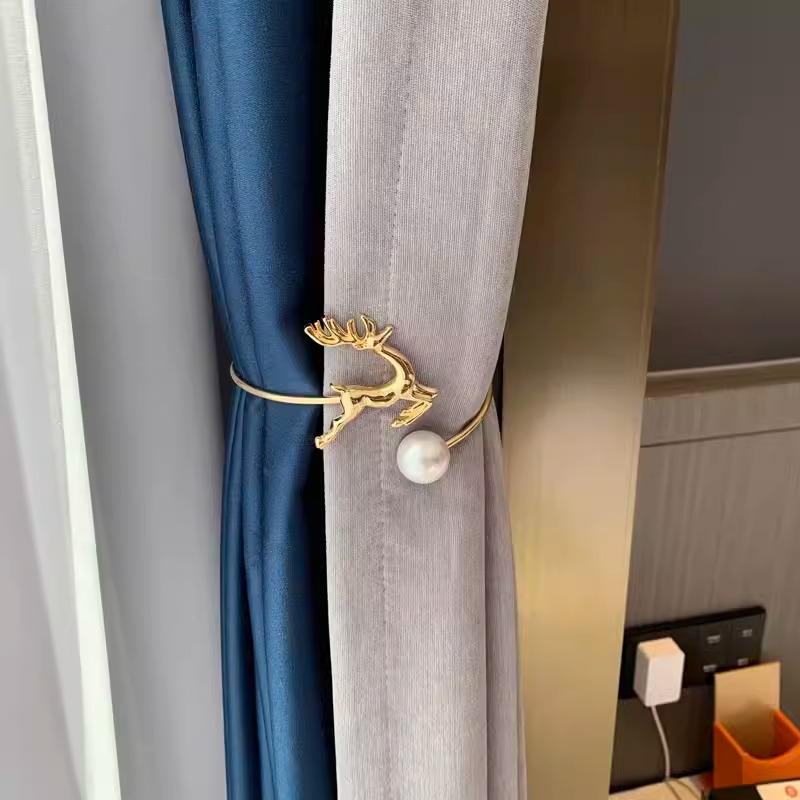 Móc rèm cửa hợp kim hình tuần lộc decor FSH163 7