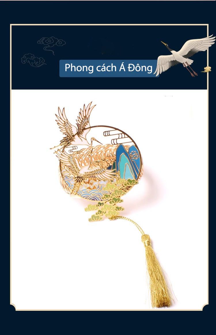Móc vén rèm decor hình quạt phong cách Á Đông FSH722 7