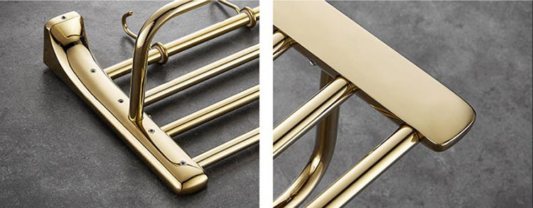 Phụ kiện nhà tắm bằng inox 304 màu vàng sang trọng AW660 11