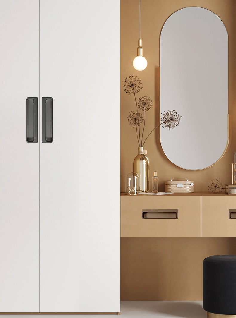 Tay nắm âm tủ áo tủ bếp hợp kim hiện đại YJ5301 9
