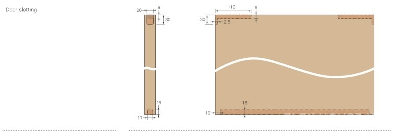 Bánh xe cửa lùa cho cửa gỗ đơn và đôi Taura T903A 12