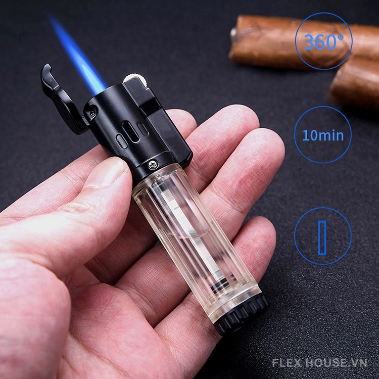 Bật lửa xì gà chống gió trong suốt hiện đại CGL581 9