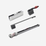 Bộ bánh xe cửa lùa thủy tinh giảm chấn Taura T905D