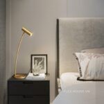 Đèn bàn bằng đồng tối giản decor bàn học FLM792