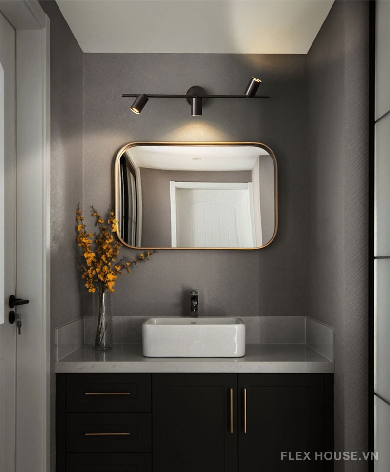 Đèn tường rọi gương bằng đồng decor hiện đại FLM294 7