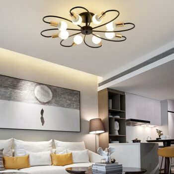 Đèn trần trang trí hình hoa uốn cong cá tính SBS5061 - bìa