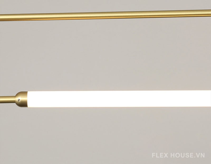 Đèn thả bàn ăn trang trí hình Oval bằng đồng FLM310 8