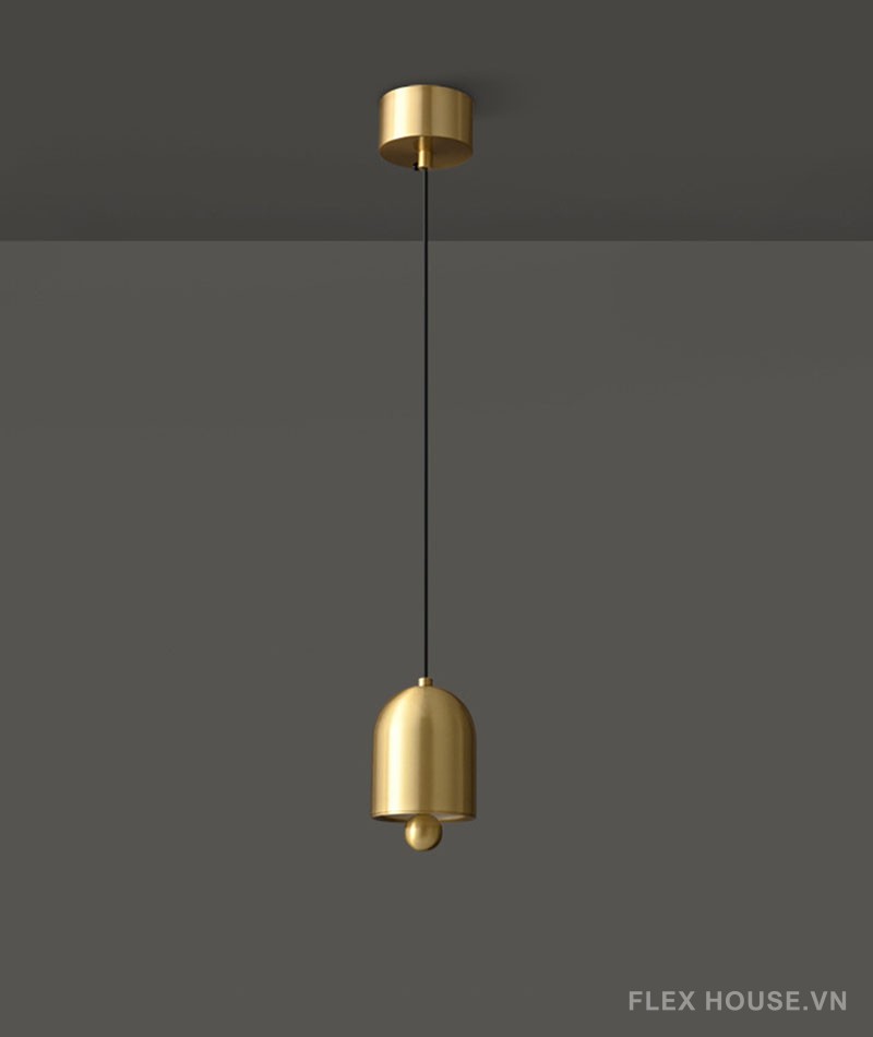 Đèn thả bằng đồng decor hình học tối giản FLM112 9