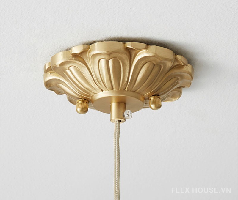 Đèn thả bằng đồng decor thiên thần sang trọng FLM178