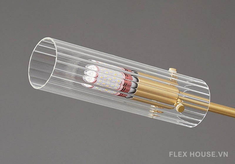 Đèn thả bằng đồng nhiều bóng decor phòng khách FLM940 8