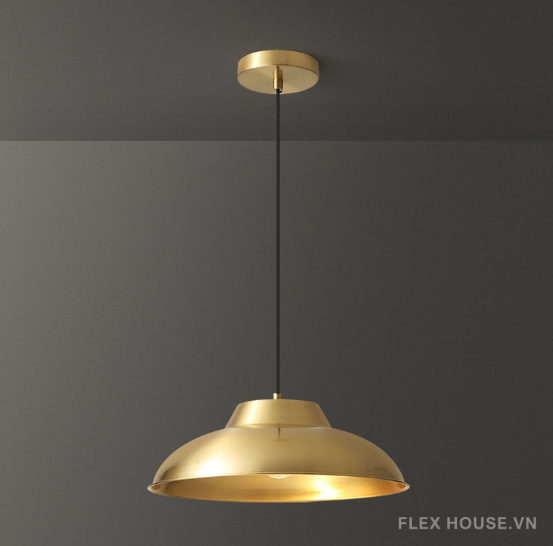 Đèn thả bằng đồng phong cách công nghiệp FLM116 7