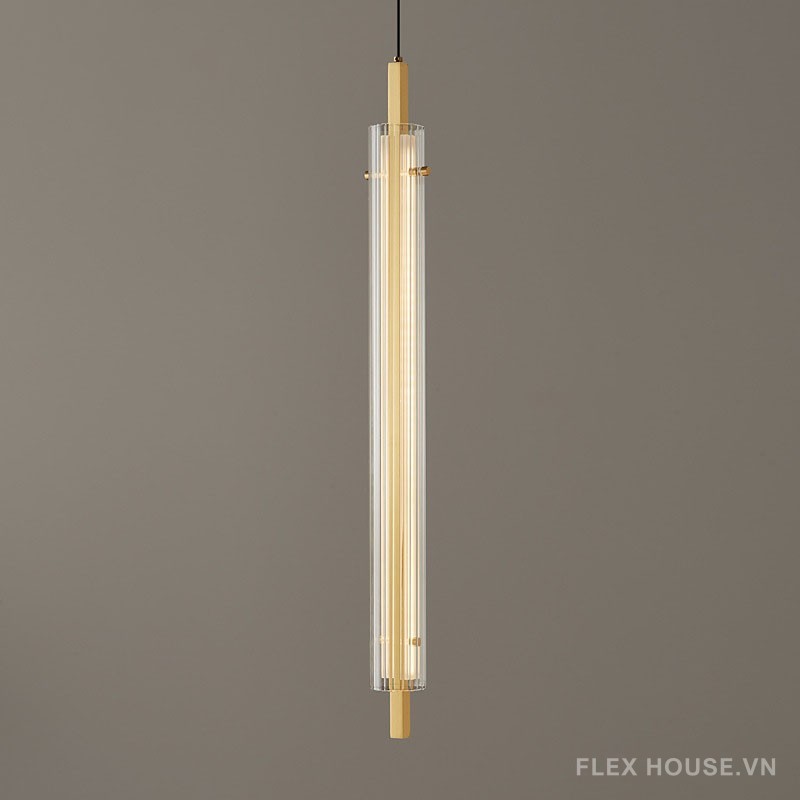 Đèn thả đầu giường decor trụ tròn bằng đồng FLM090 6