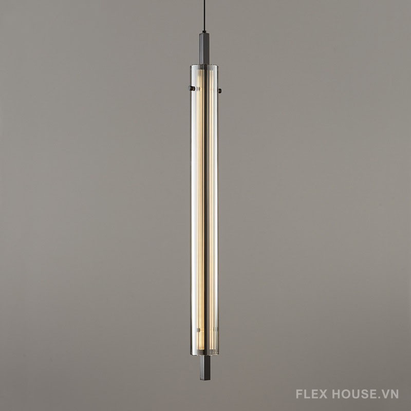 Đèn thả đầu giường decor trụ tròn bằng đồng FLM090 10