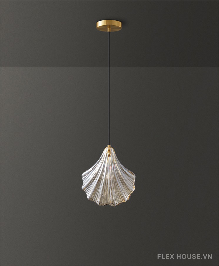 Đèn thả đầu giường decor vỏ sò thủy tinh FLM692 8
