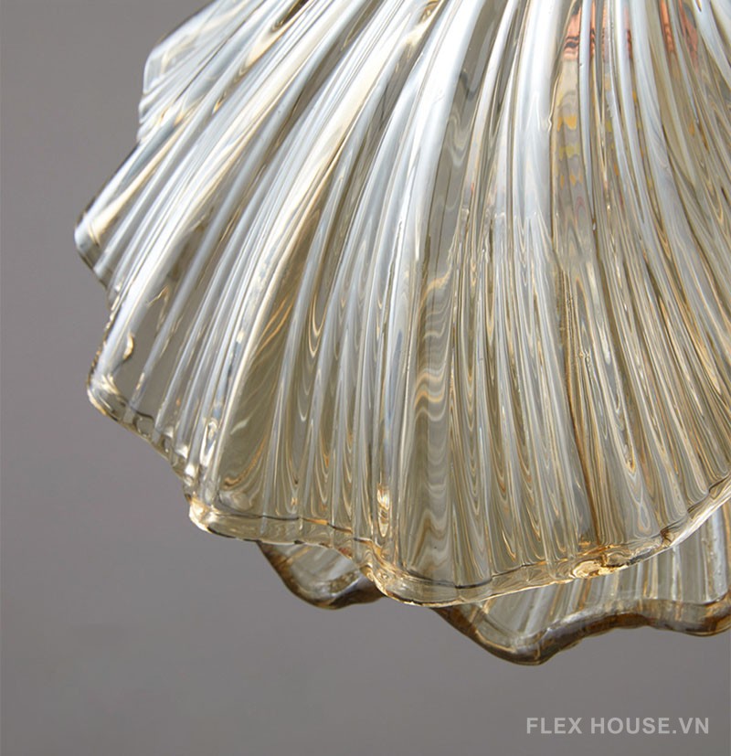 Đèn thả đầu giường decor vỏ sò thủy tinh FLM692 9