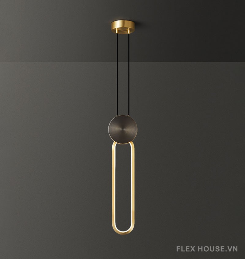 Đèn thả đầu giường hình Oval decor phòng ngủ FLM020 9