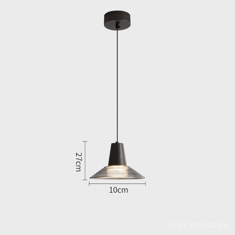 Đèn thả thủy tinh hình nón sáng tạo ấn tượng FLM128 11